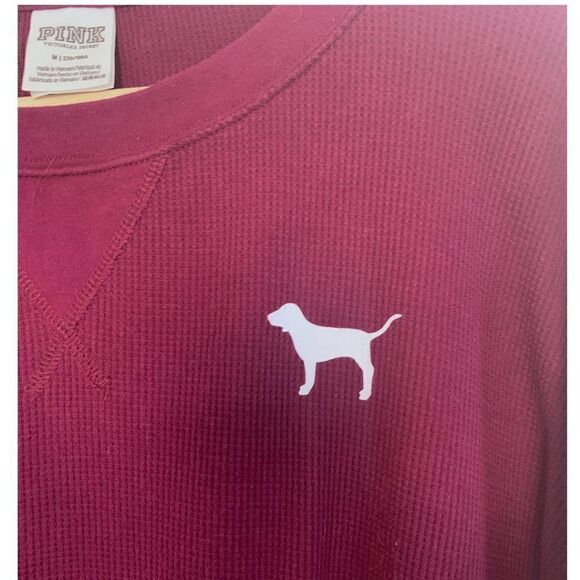 Pink Waffle Knit Raw Hem Crop Top - Picture 4 of 8